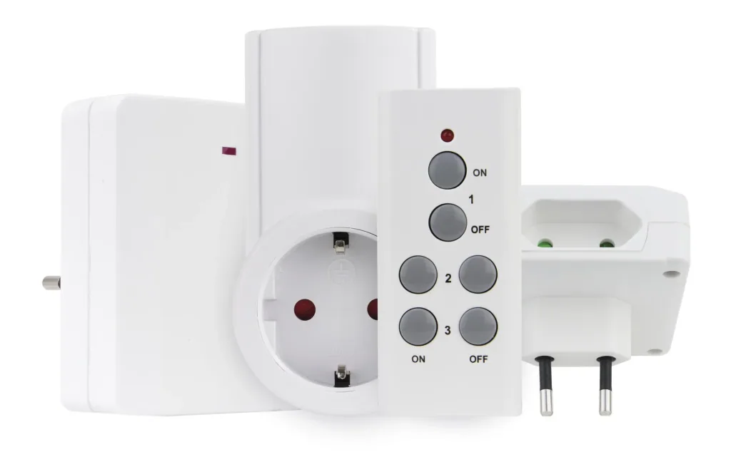 Extra slim wireless switch socket set