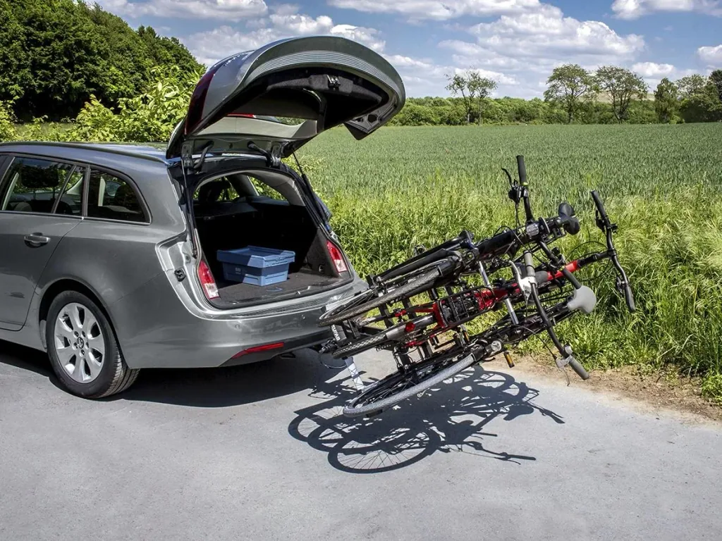 Premium III bike rack for tow bar