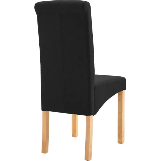 Dining room chairs 2 in black fabric