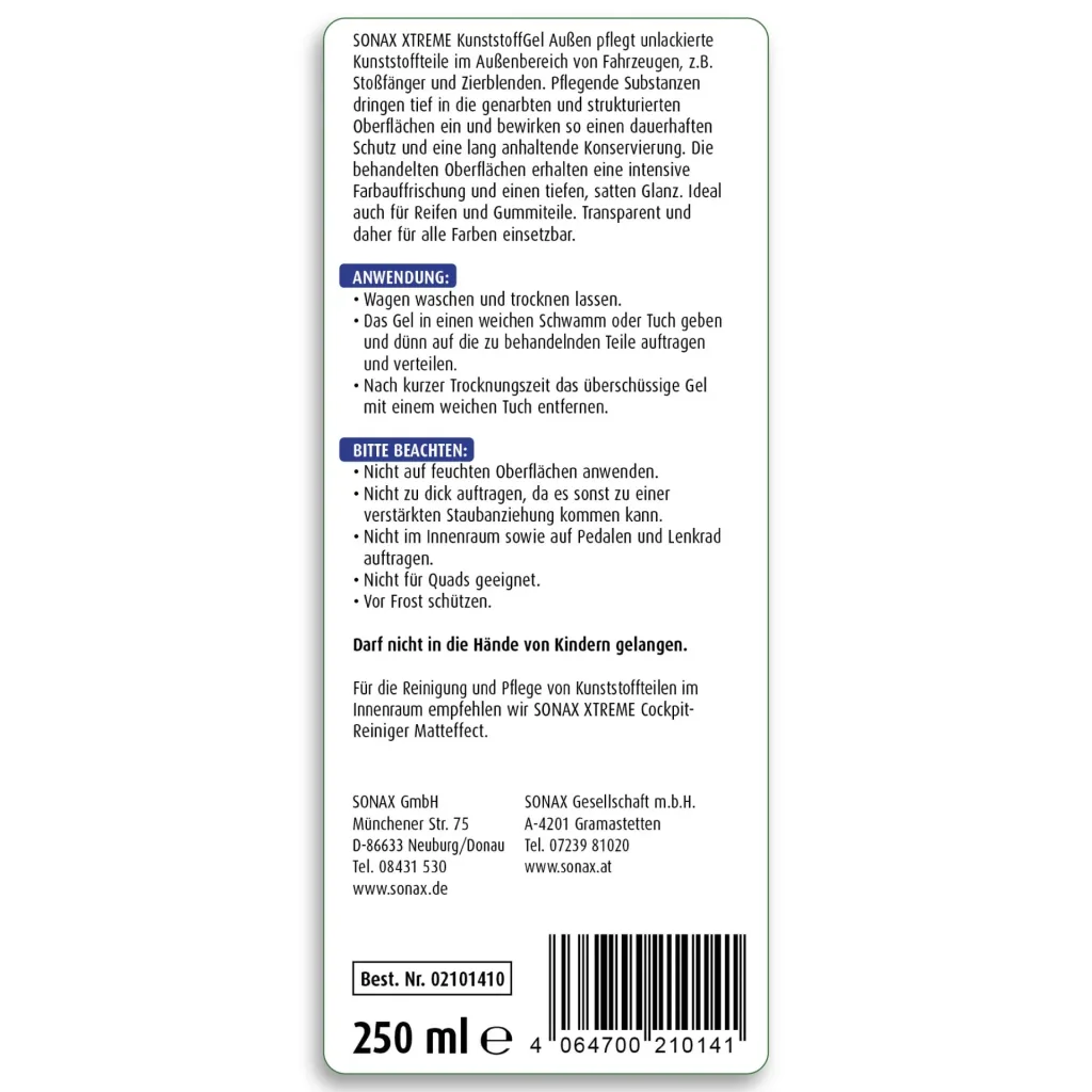 XTREME Plastic Gel Outdoor 250 ml