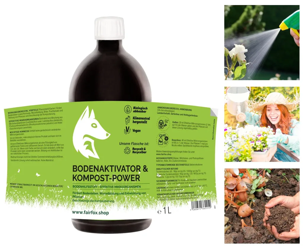 Soil activator and compost power, 1 l, set of 2