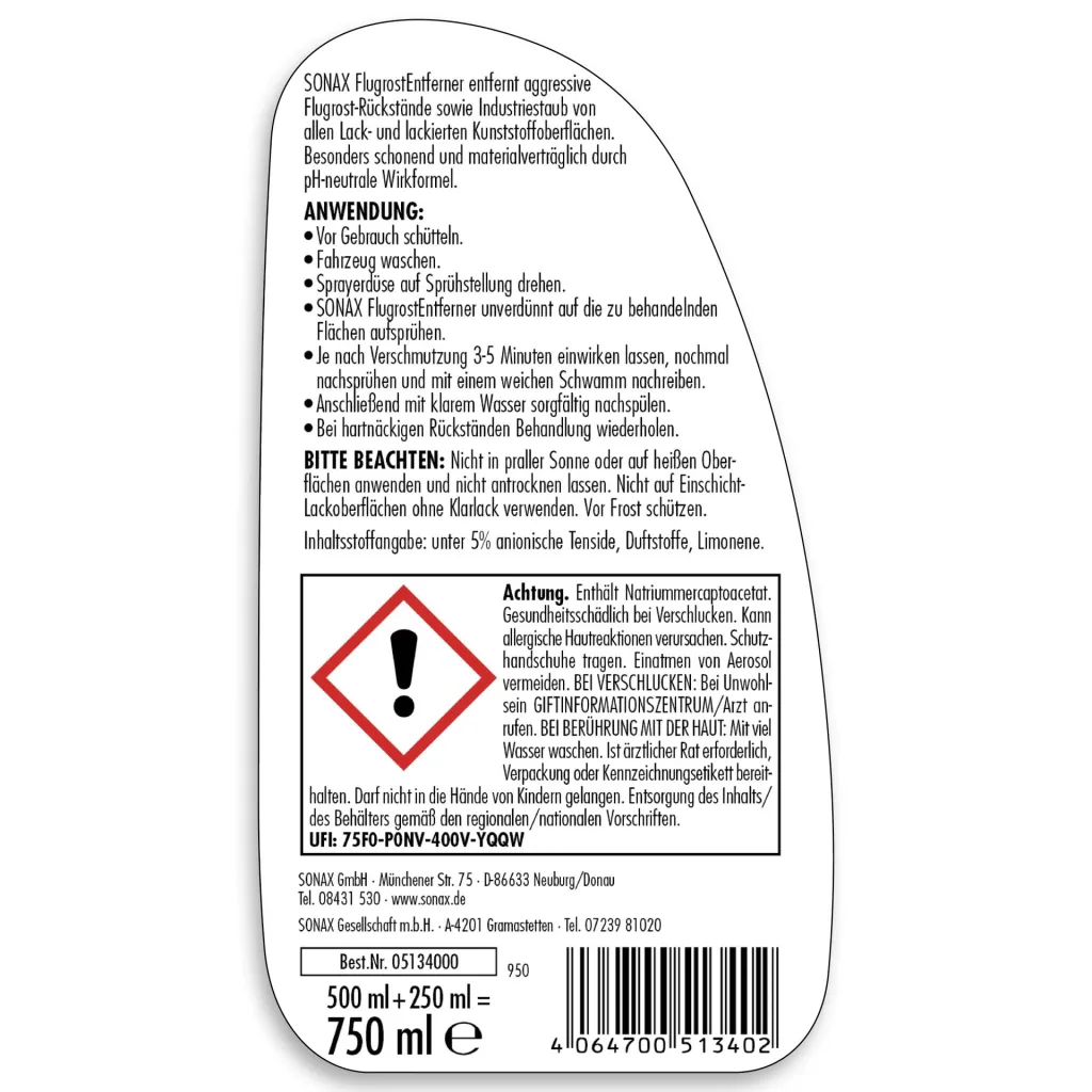 Rust remover 750 ml