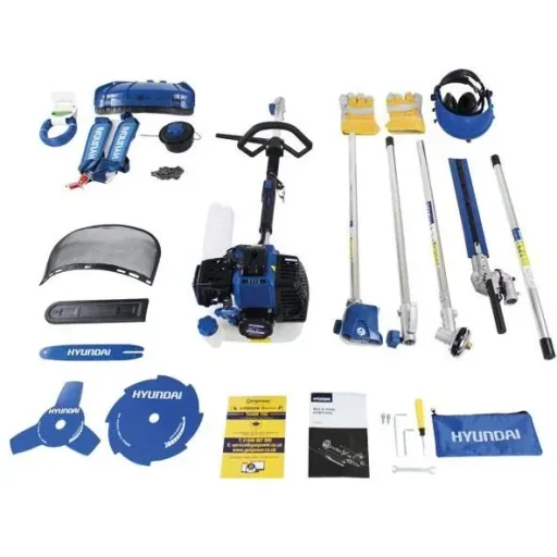 5-in-1 multifunctional cutting machine with 2-stroke petrol engine