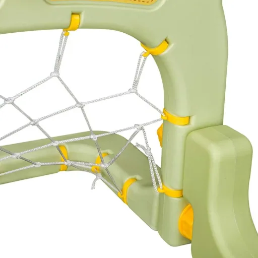 2 in 1 Football Basketball Basketball Hoop Children Toy Ball Green L61 x W53 x H99 cm