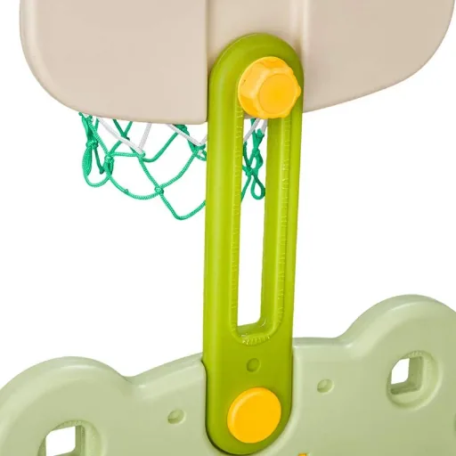 2 in 1 Football Basketball Basketball Hoop Children Toy Ball Green L61 x W53 x H99 cm