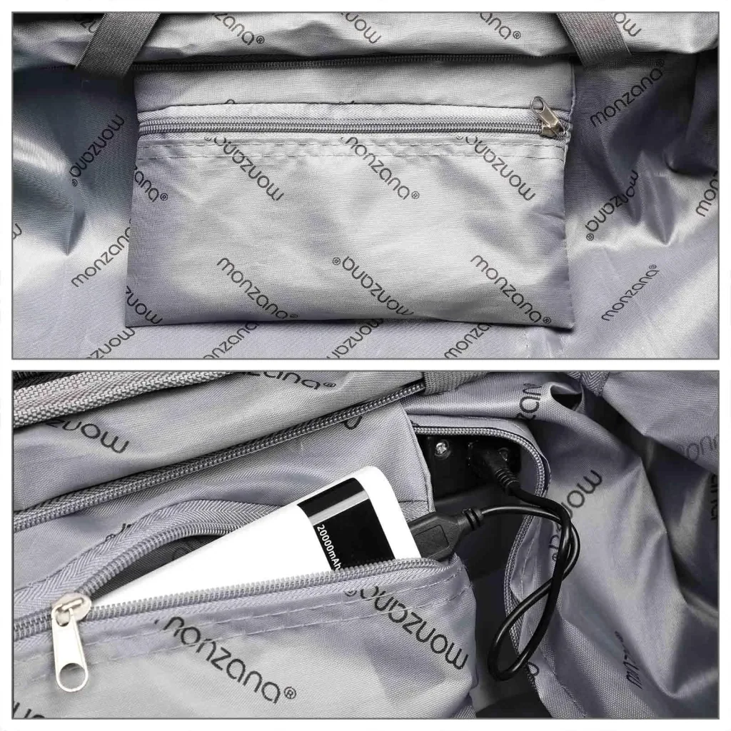 Hard-shell suitcase Ikarus Silver XL made of ABS 105-154l 78x53x33cm