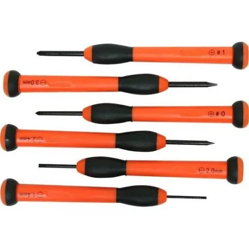 Precision mini screwdriver set - 6 pieces