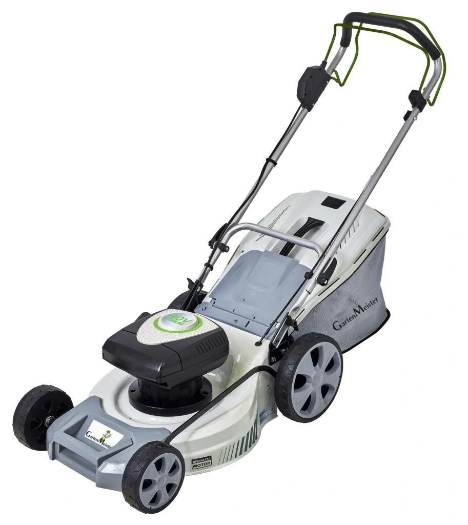 Cordless lawn mower GM ARM 4046S cutting width 46 cm - including 2 batteries and charger.
