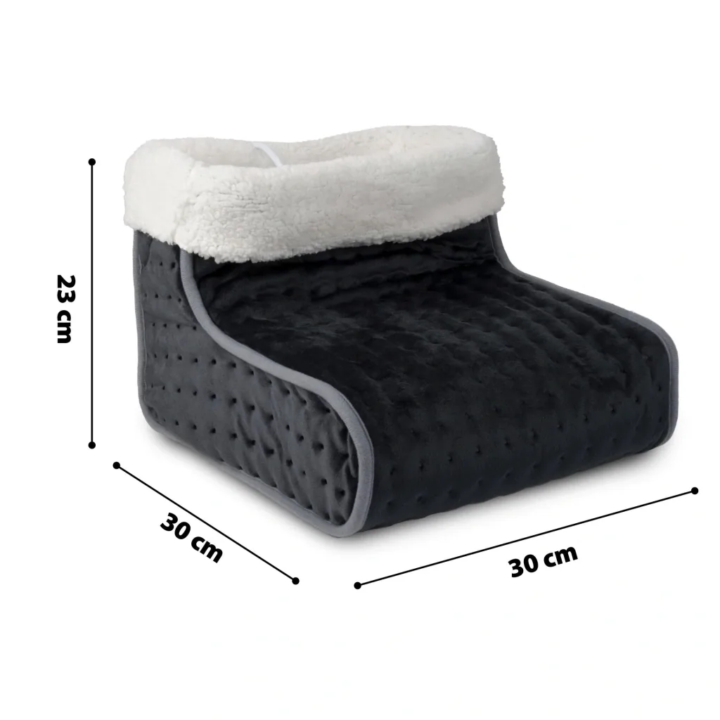 Electric foot warmer, dark grey