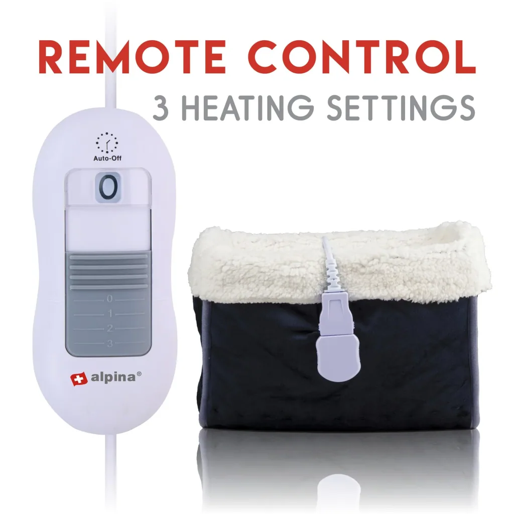 Electric foot warmer, dark grey