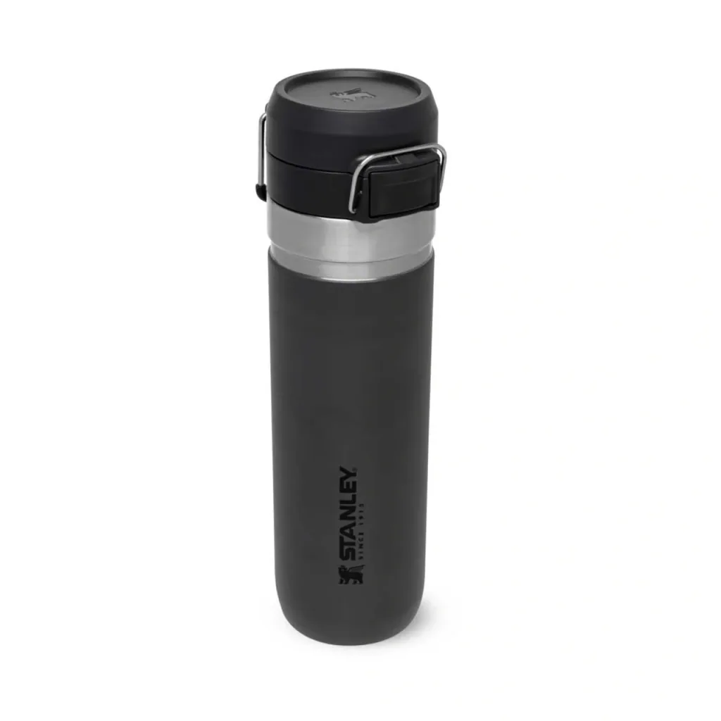 Quick Flip Water Bottle 0.7 l, Charcoal, vacuum insulation, safety cap