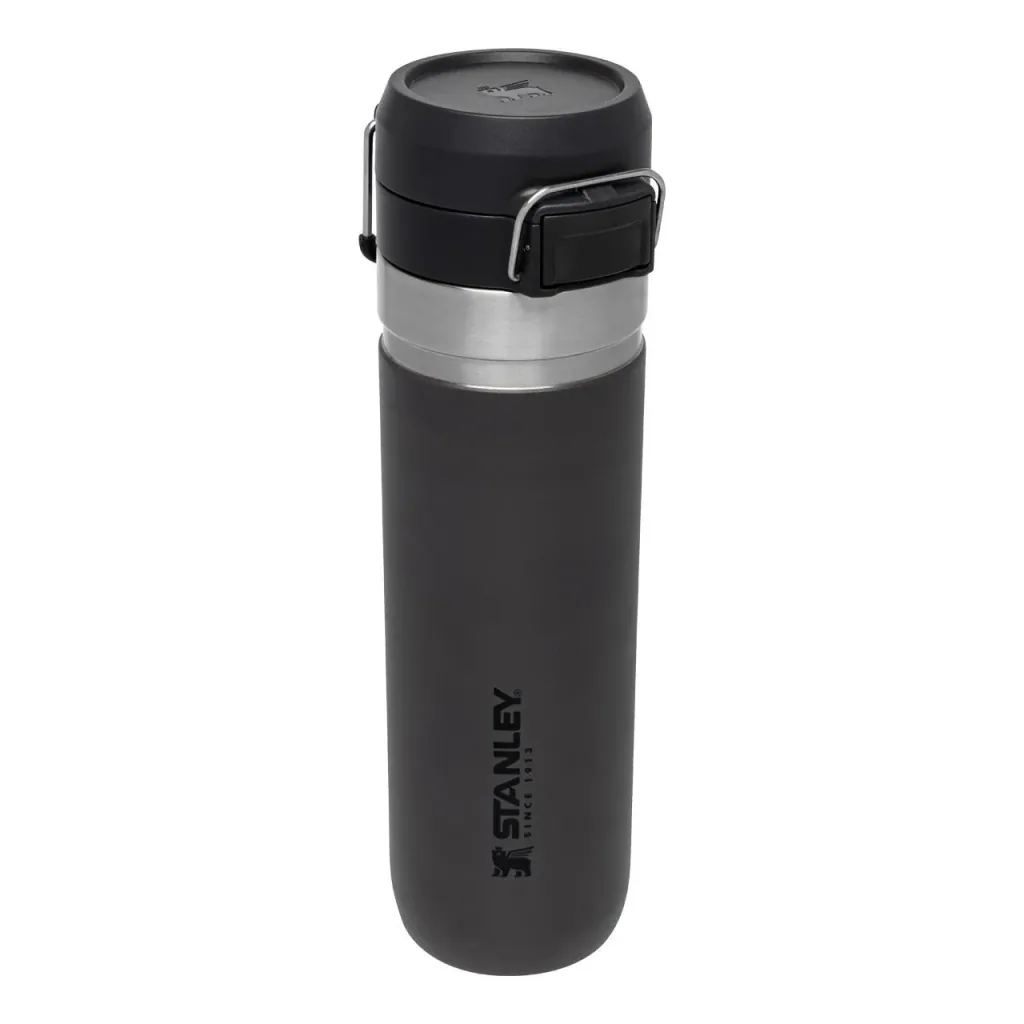 Quick Flip Water Bottle 0.7 l, Charcoal, vacuum insulation, safety cap