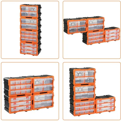 Organizer - Complete set - 72 compartments