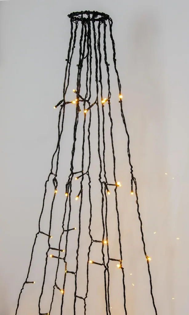 String lights with 360 LEDs for indoor and outdoor use
