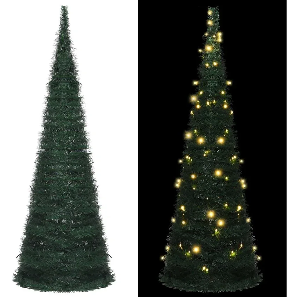 Christmas tree with LED pop-up 180 cm green