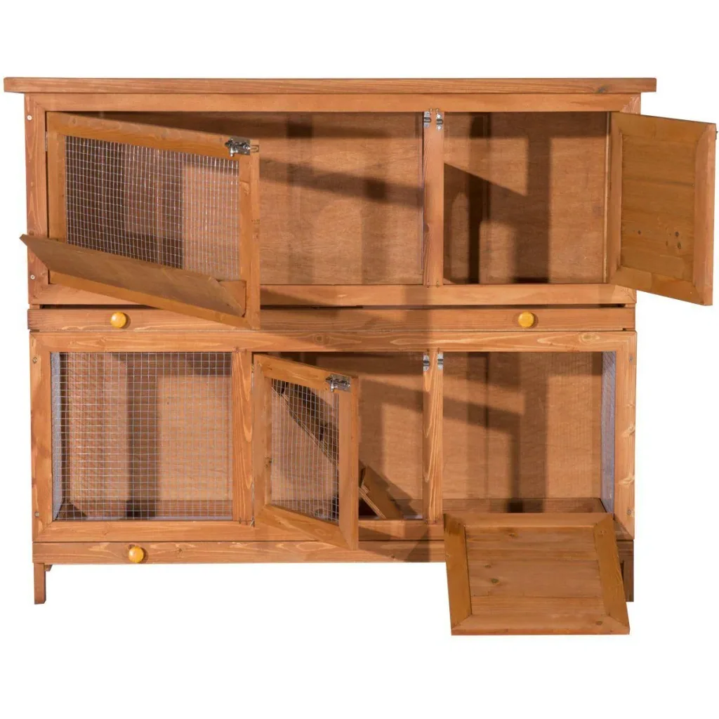 Rabbit hutch, rabbit cage, rabbit hutch, double-decker