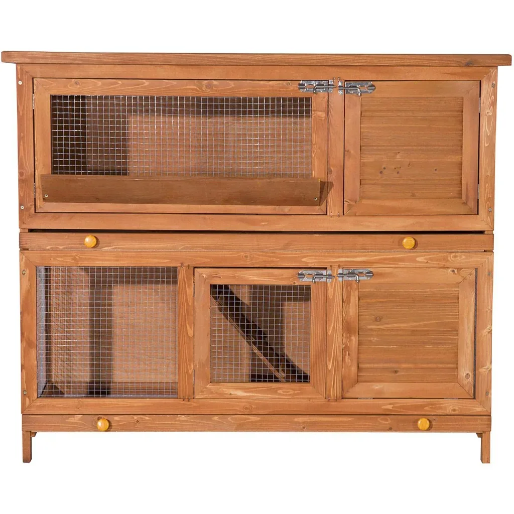 Rabbit hutch, rabbit cage, rabbit hutch, double-decker