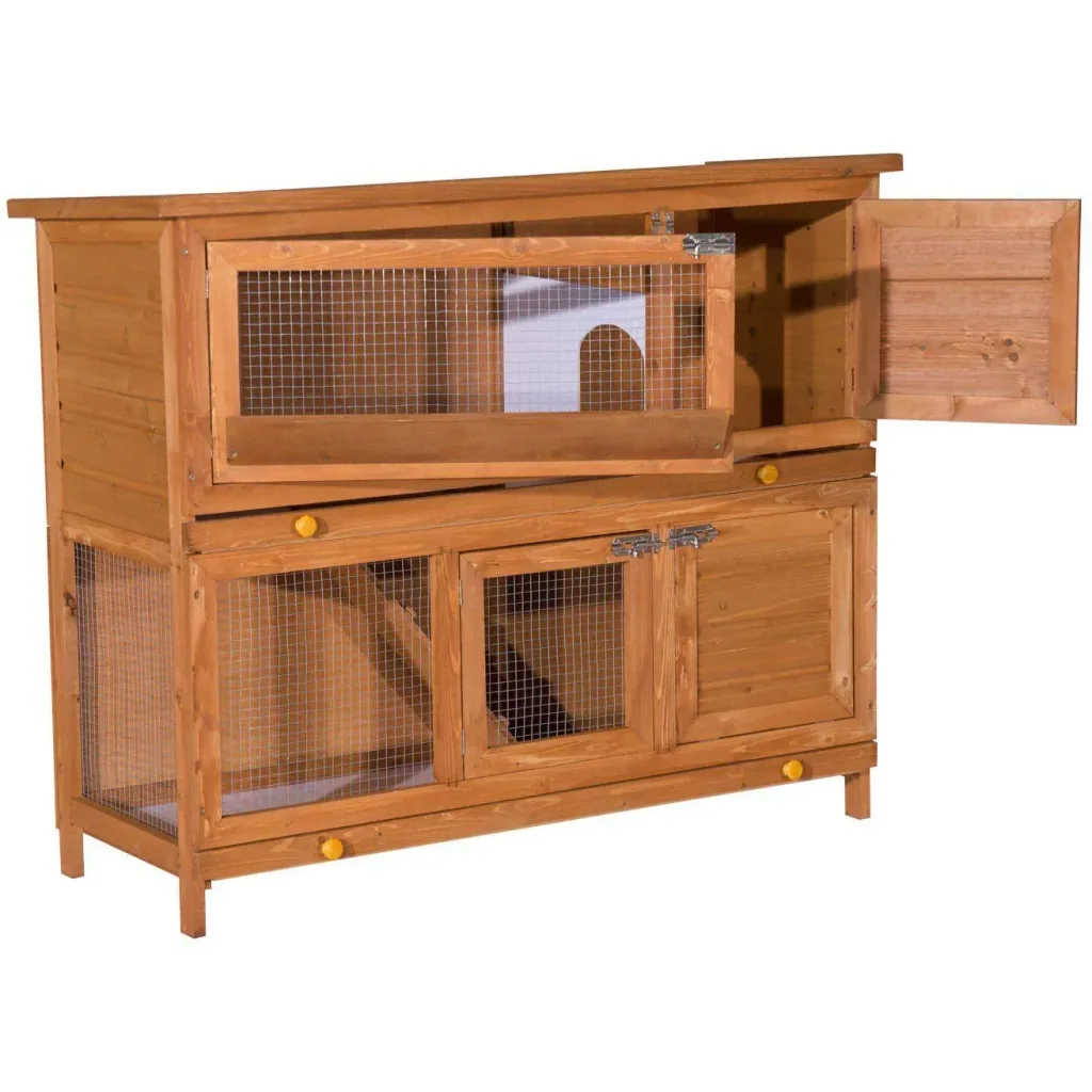 Rabbit hutch, rabbit cage, rabbit hutch, double-decker