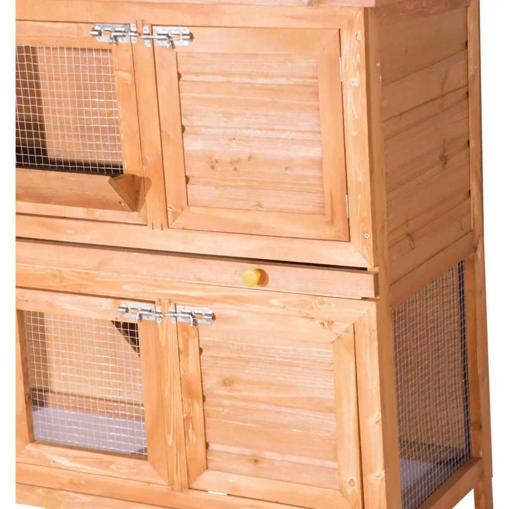 Rabbit hutch, rabbit cage, rabbit hutch, double-decker