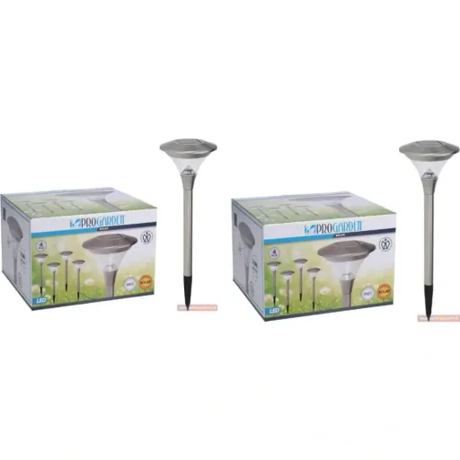 2x Progarden Solar Garden Light Set of 4 - 47cm (Turns on automatically)