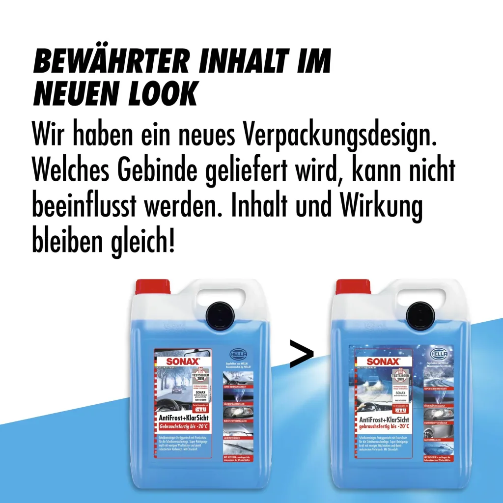 Antifreeze + Clear view down to -20 °C Citrus 5 l