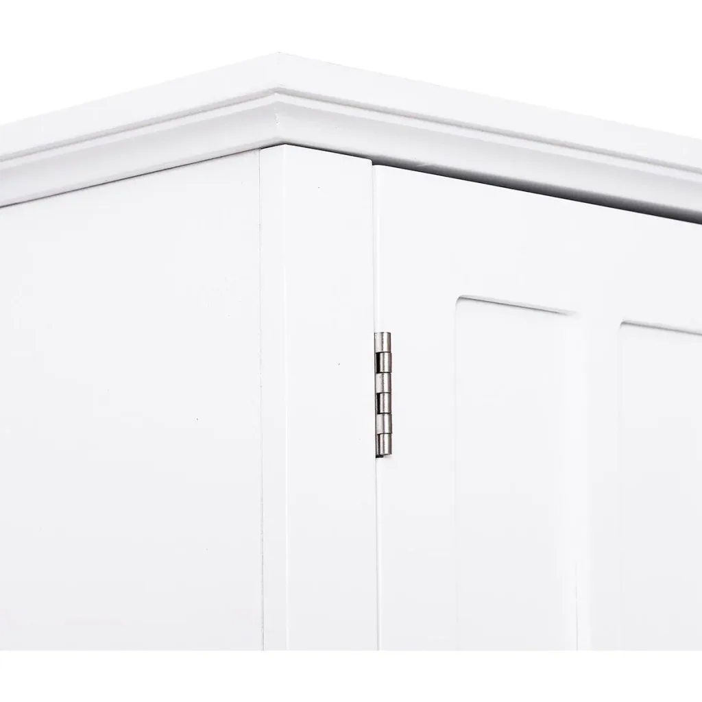 Wall cabinet with adjustable shelf white
