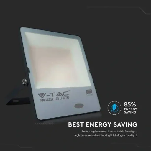 VT-167S LED Floodlight with Day/Night Sensor - 150 W - 15000 Lm - 6500K - Black