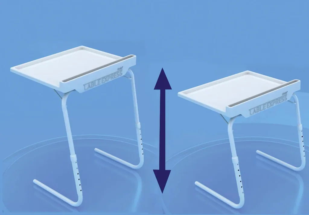 Express side table including LED lamp