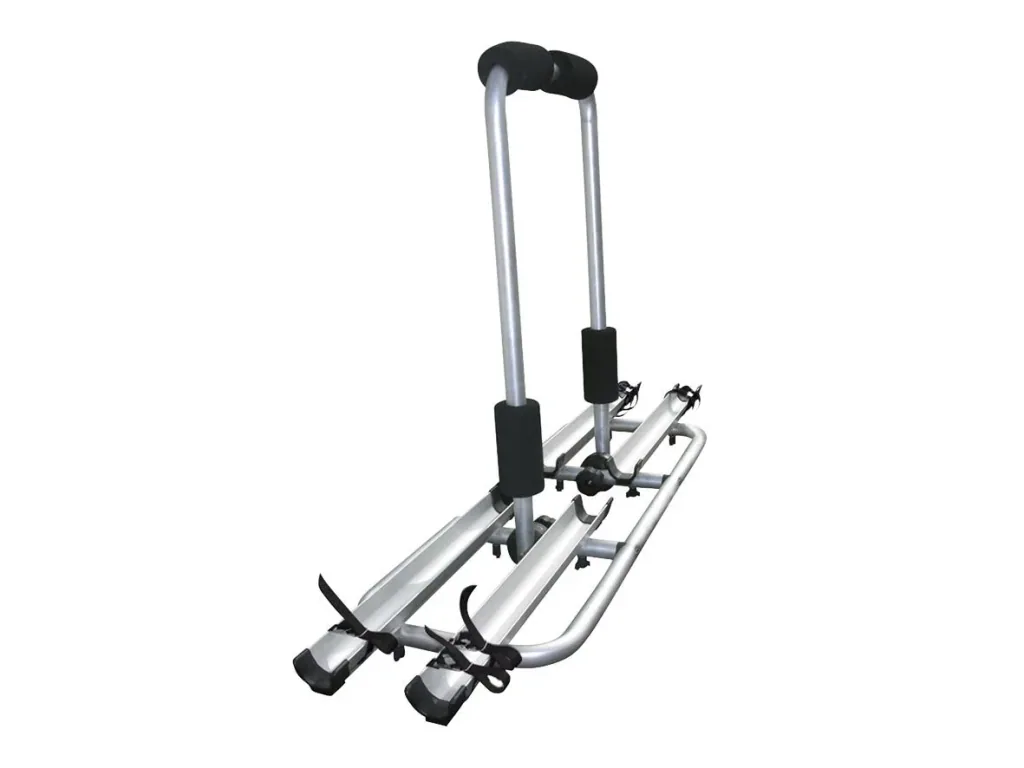 Drawbar bike rack foldable