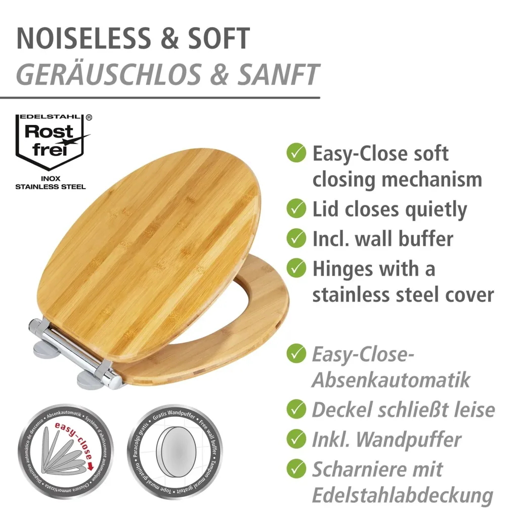 Bambusa toilet seat, made of bamboo