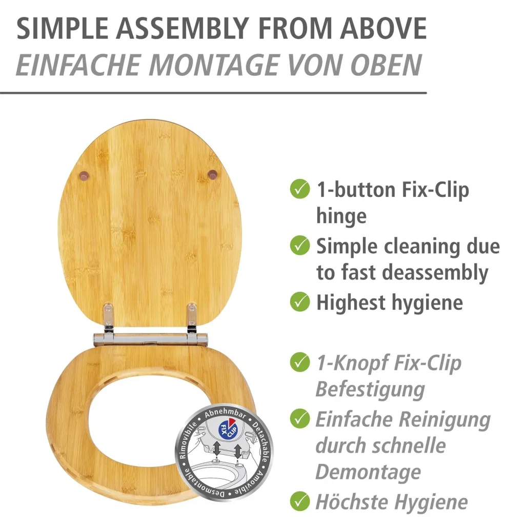 Bambusa toilet seat, made of bamboo