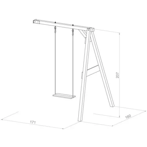 Single swing grey wall mount / white