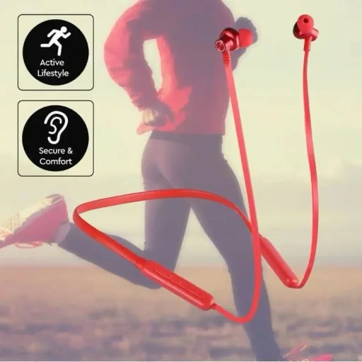 VT-6166 Headset Sport bluetooth - In-Ear Headphones - red