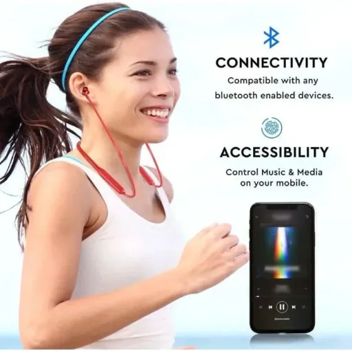 VT-6166 Headset Sport bluetooth - In-Ear Headphones - red