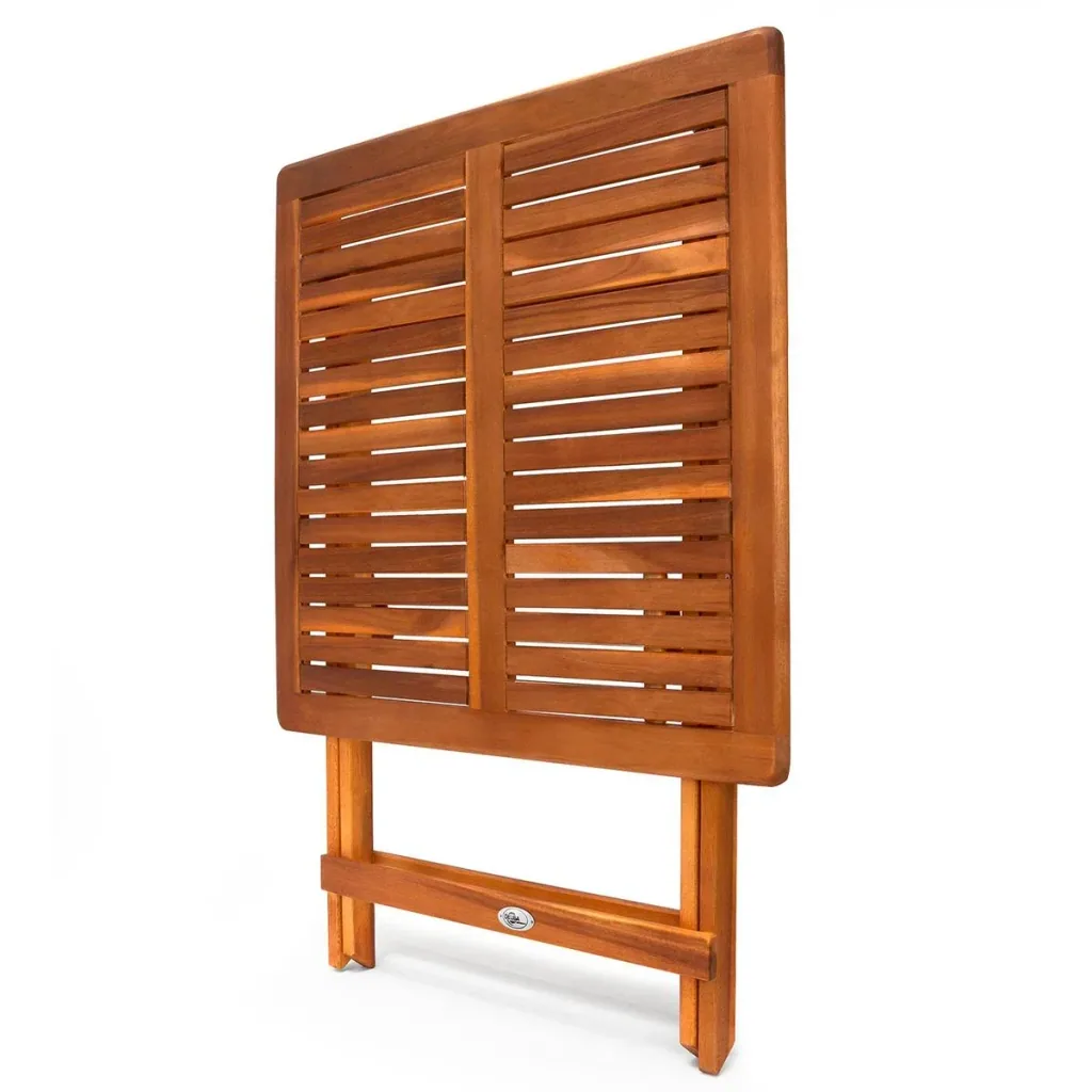 Side table - bistro table - acacia wood - 70x70x73cm - foldable