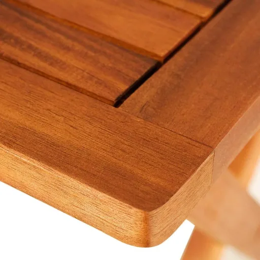 Side table - bistro table - acacia wood - 70x70x73cm - foldable
