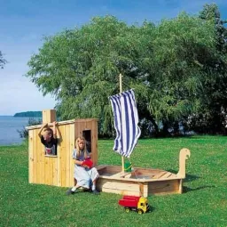 Set sandpit "Störtebeker" plus cabin