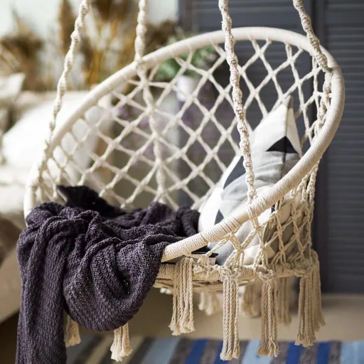 Hanging Chair Round - Cream Ø61cm