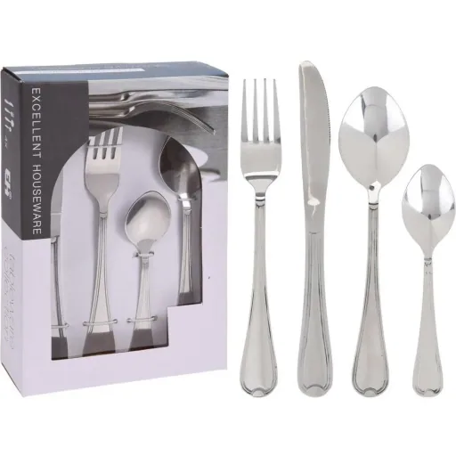 Classic Cutlery Set - 16 Pieces - Silver