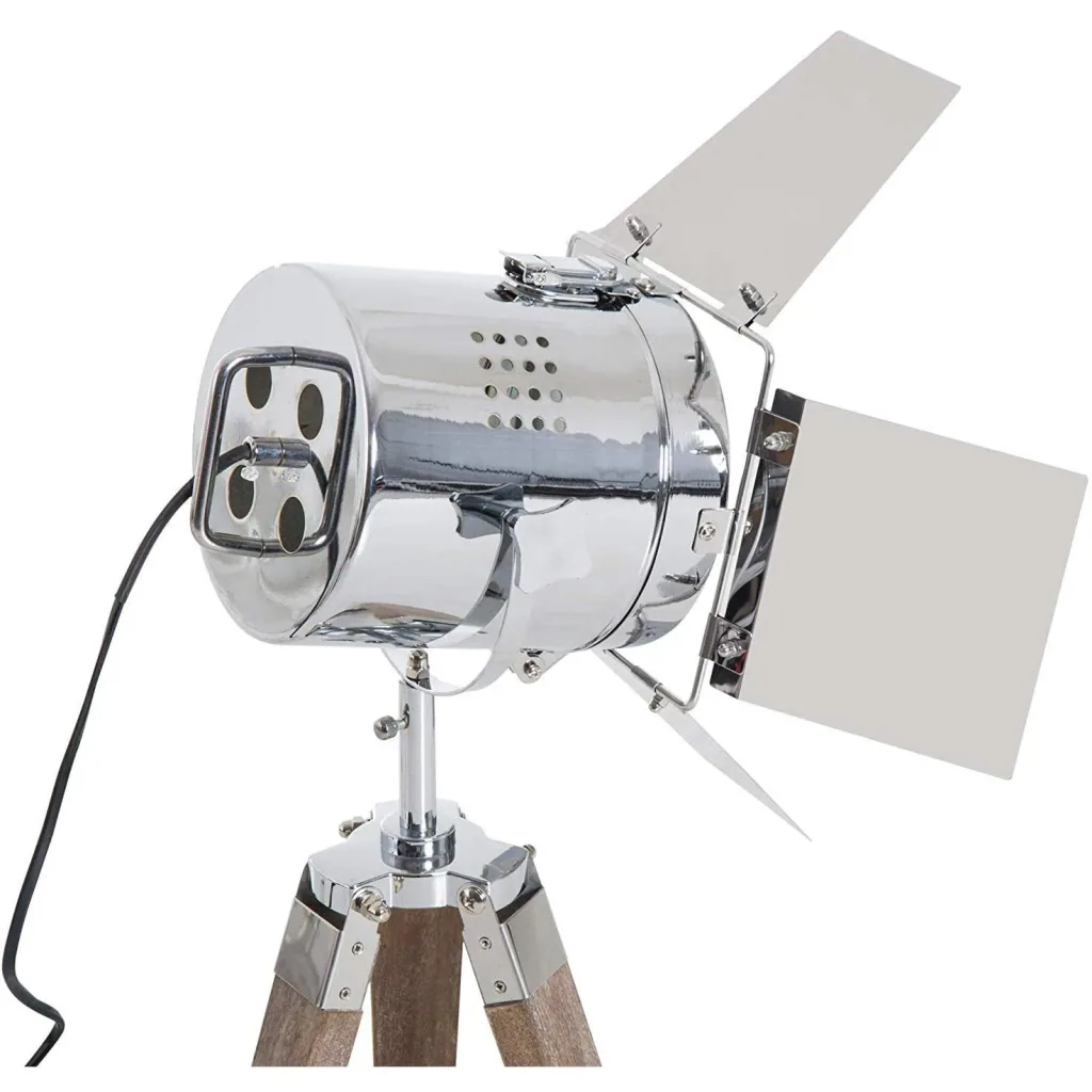 Table lamp silver table lamp tripod retro lamp E14