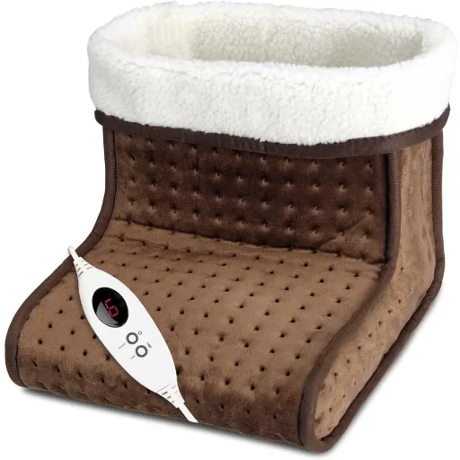 Electric foot warmer, 6 heat settings, washable, 100W