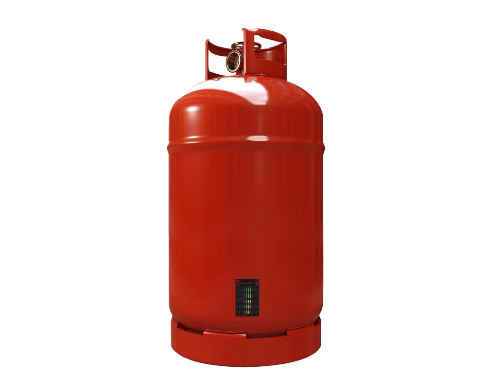 Gas level indicator for propane and butane bottles