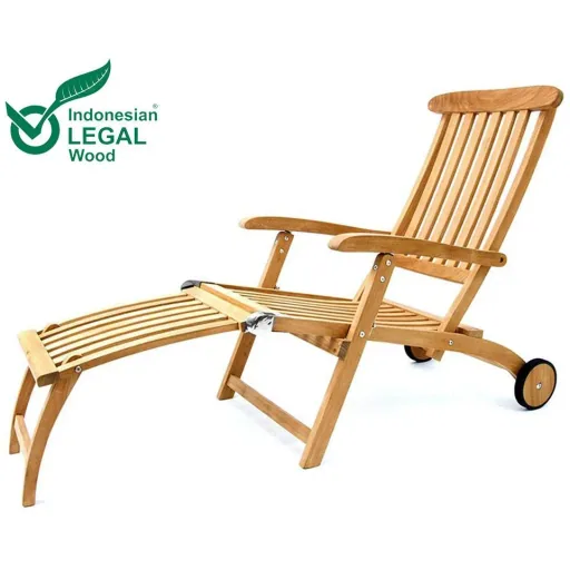 Garland deck chair Bari Teak - 160x61x79cm