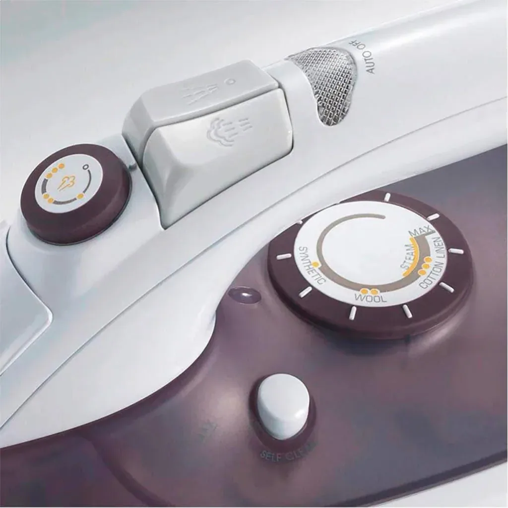 Steam iron - 2500 watts - purple/white