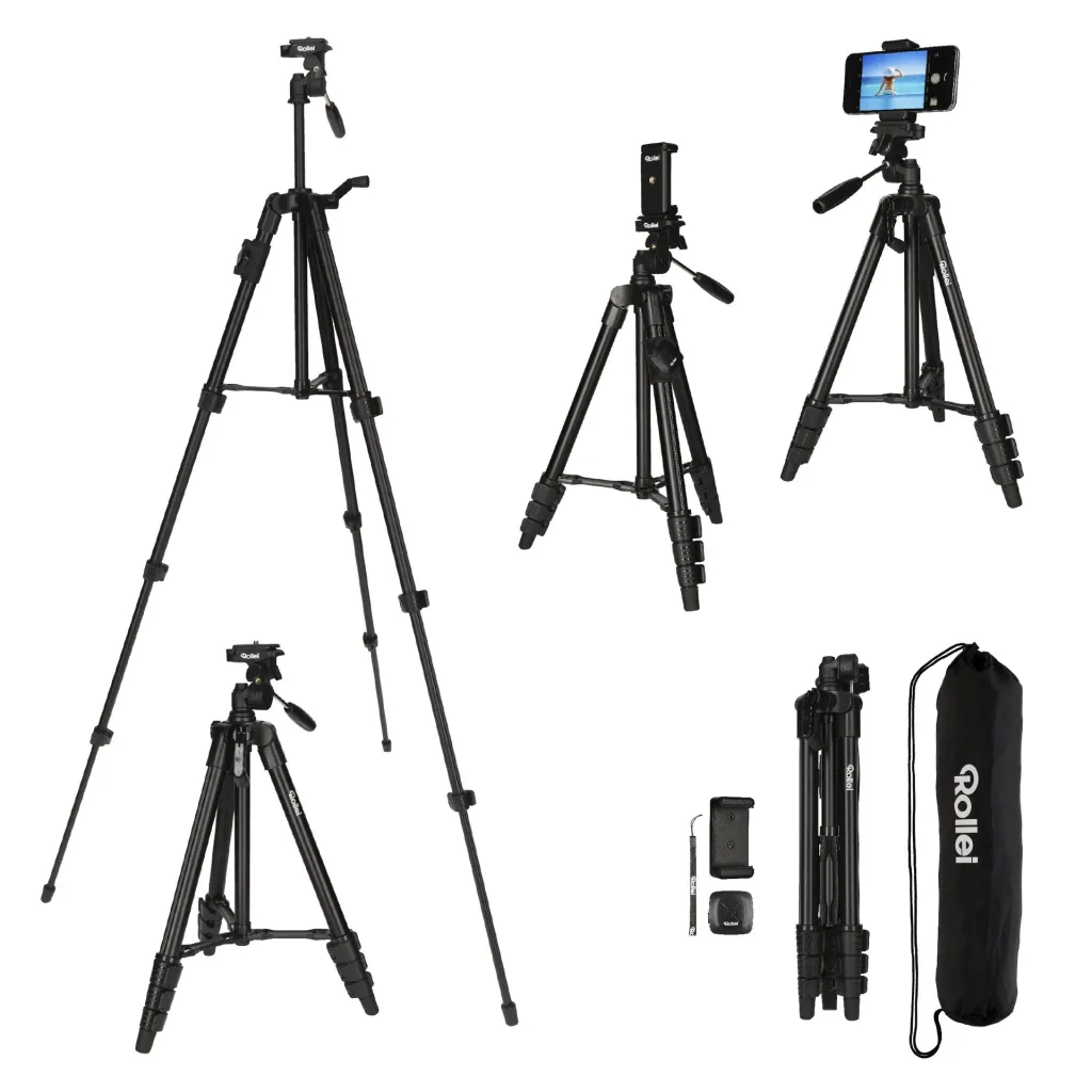 Smartphone Tripod Traveler with Bluetooth remote release