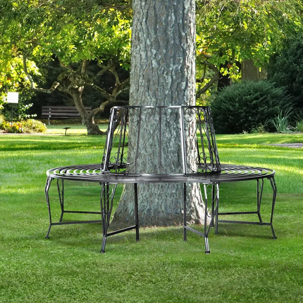 Baumbank Round bank 360° Metal Ø160cm
