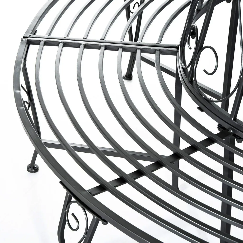 Baumbank Round bank 360° Metal Ø160cm