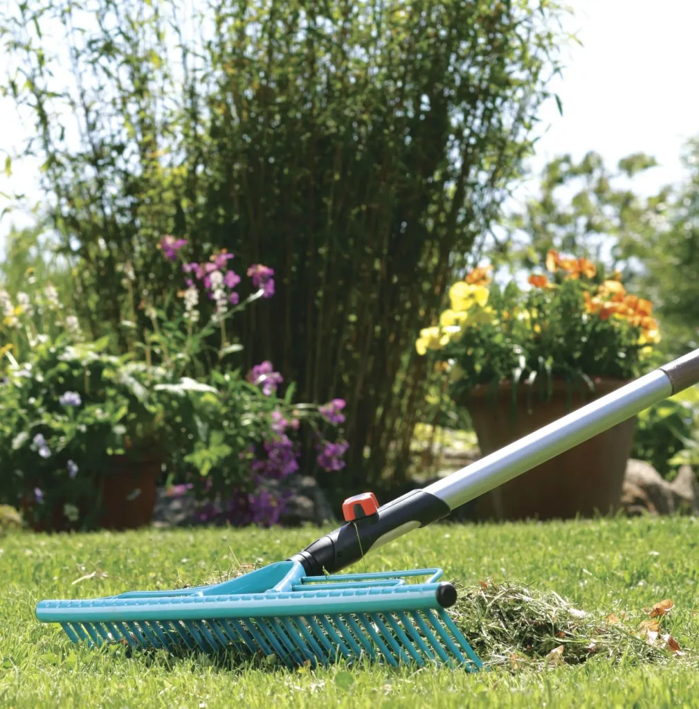 Combisystem lawn rake, 60 cm wide