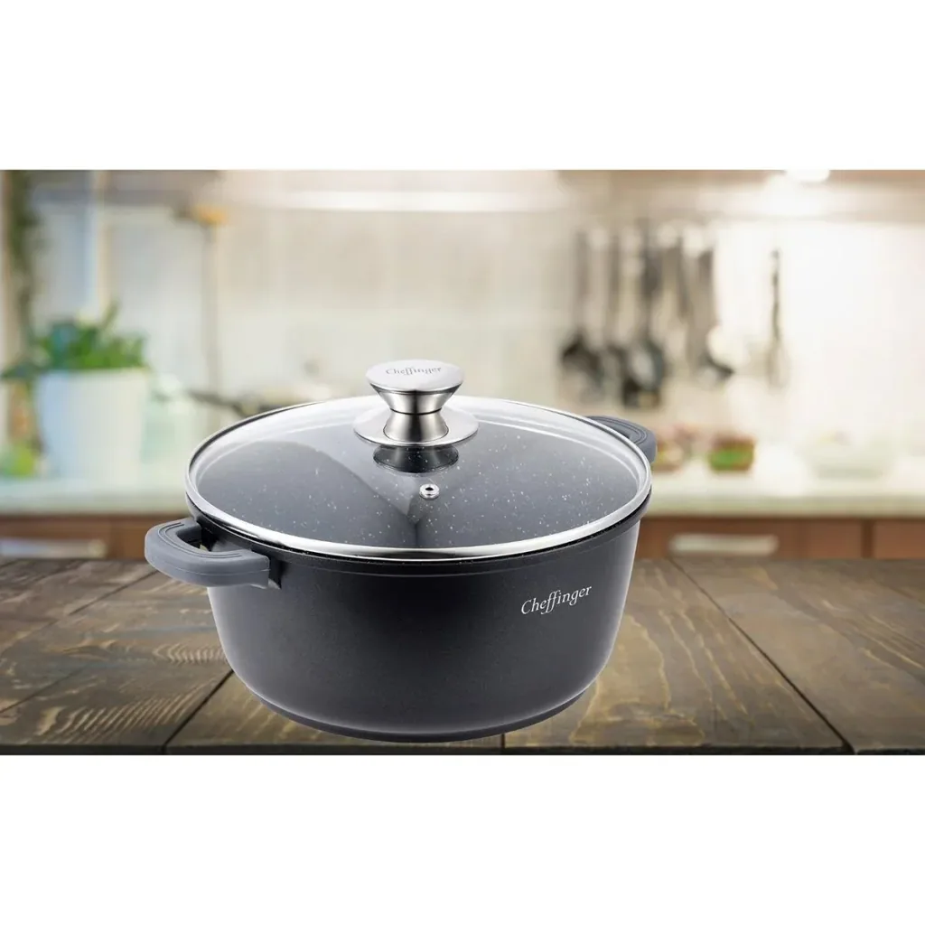 Cheffinger cooking pot / deep pot with lid - 24 cm