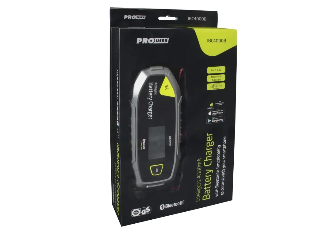 Microprocessor battery charger IBC4000B with Bluetooth